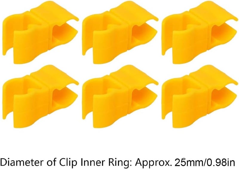 BORDSTRACT Agility Pole Swivel Clips, 10Pcs Swivel Connector for Soccer Agility Training Pole, Coaching Stick Clip Connector for Soccer Drills, Hurdles - Image 5